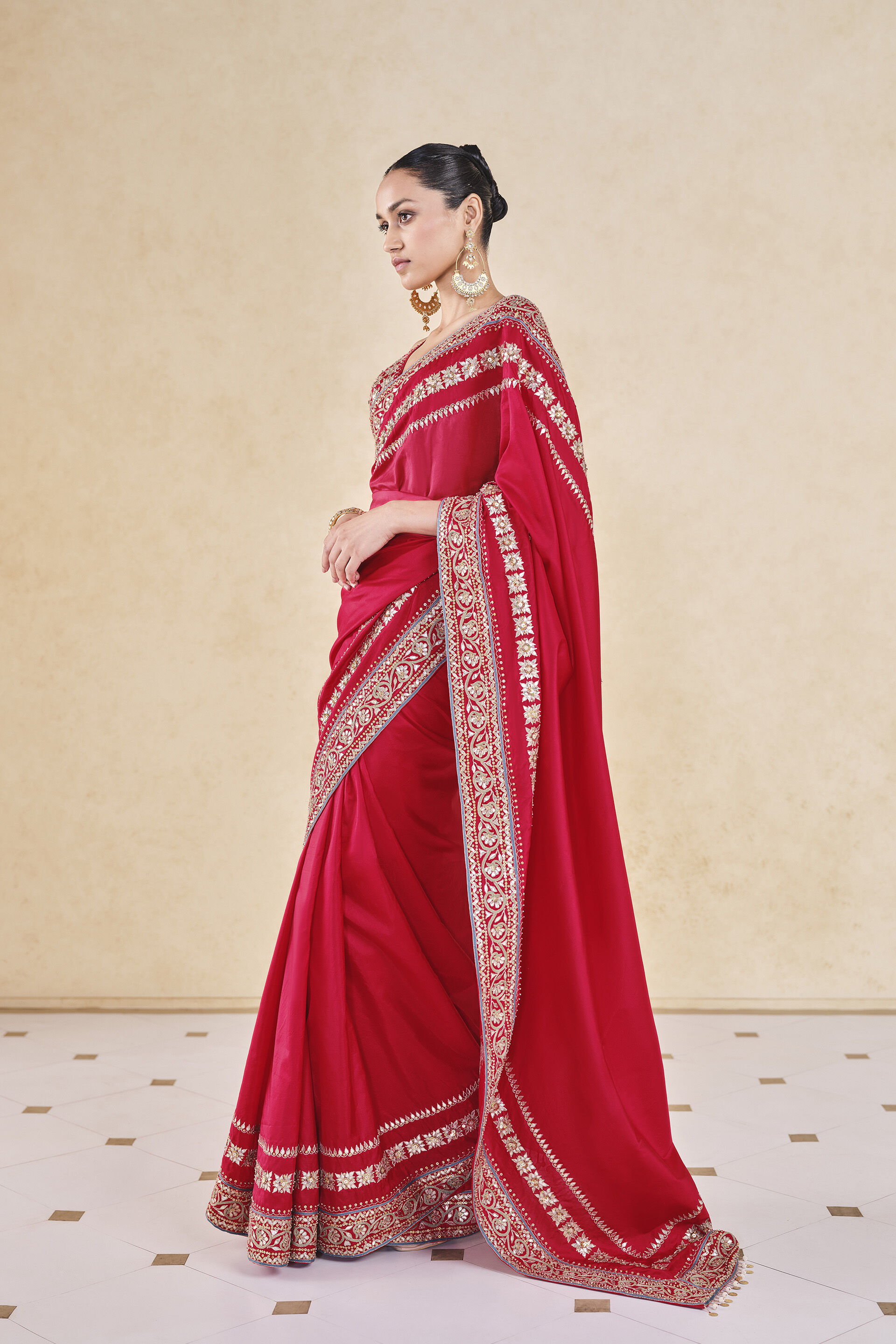 Anita dongre gota patti saree store